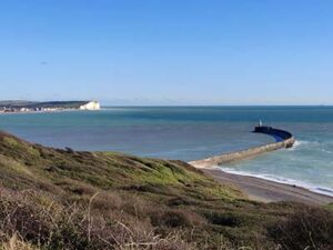 Newhaven Lighthouse & Seaford Head cliffs