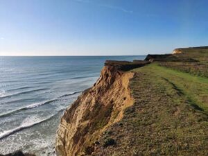 Crumbling cliffs