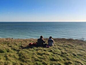 Taking in the sea view